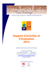 Rapport d`activités et d`évaluation 2013