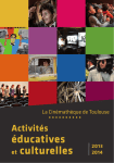 éducatives et culturelles - La Cinémathèque de Toulouse