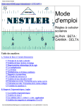 Mode d`emploi Nestler