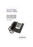 Forum Phone 515, Forum Phone 525, Forum Phone 535
