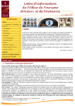 Lettre d`info n°3 - Office de Tourisme d`Autun