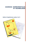 Cahier d`expériences