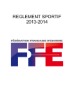 Règlement sportif FFE