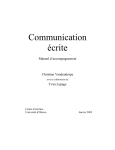 Communication écrite