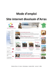 Mode d`emploi Site internet diocésain d`Arras