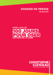 DOSSIER DE PRESSE - Site Officiel de Christophe Clergeau