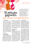 10 attitudes gagnantes pour former un couple