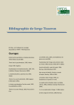 Bibliographie de Serge Tisseron