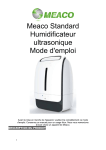 Meaco Standard Humidificateur ultrasonique Mode d`emploi