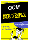 QCM : mode d`emploi