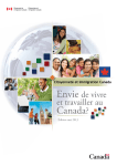 Envie de vivre et travailler au Canada