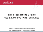 La Responsabilité Sociale des Entreprises (RSE