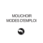 MOUCHOIR MODES D`EMPLOI - Centre d`art de Montrelais