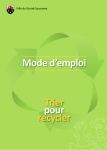 Trier pour recycler Mode d`emploi - Grand