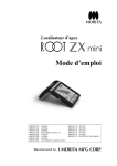 Mode d`emploi Root ZX mini
