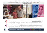 parrainage 2014 – parents mode d`emploi & un gars une fille