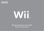 Mode d`emploi de la Wii