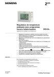 2205 Régulateur de température ambiante avec