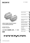 Mode d`emploi HDR-CX300/CX350/CX350V/ CX370/XR350