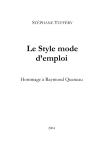 Style mode d`emploi - Le pastiche