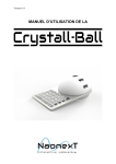 MANUEL D`UTILISATION DE LA CRYSTALL BALL