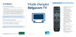 Mode d`emploi Belgacom TV - dsl
