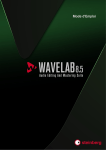WaveLab 8.5 Mode d`Emploi