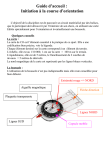 Guide d`accueil : Initiation à la course d`orientation