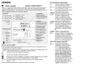 Mode d`emploi Landis & Staefa REV11…