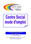 Livret "Centre social, mode d`emploi"