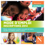 mode d`emploi inscriptions 2014 - Ville de Noisy-le