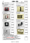 付属品一覧表 - 【AKTIO】アクティオエンジニアリング事業部