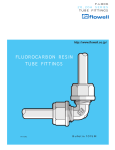 FLUOROCARBON RESIN TUBE FITTINGS
