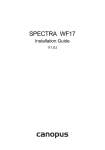 SPECTRA WF17 Installation Guide
