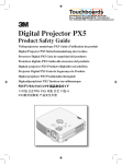 Digital Projector PX5 Product Safety Guide