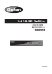 1:4 3G-SDI Splitter 取扱説明書
