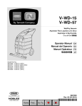 V-WD-15, V-WD-57 Operator Manual (EN, ES, FR, JP)