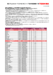 東芝 FlashAirカード SD-WD/WCシリーズ 動作確認機器一覧