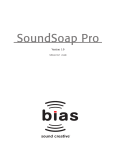 SoundSoap Pro Userʼs Guide