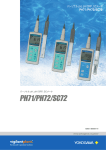 パーソナル pH, pH/ORP, SCメータ PH71/PH72/SC72