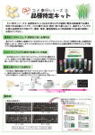 品種特定キットver2 製品案内 (PDFファイル