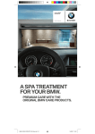 A SPA TREATMENT FOR YOUR BMW. PREMIUM CARE WITH THE