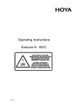 Operating Instructions Execure H - MVC