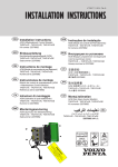 INSTALLATION INSTRUCTIONS - MoNo Marine Scheepsmotoren