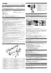 AP 1／2DRエアインパクトレンチ シングルハンマー 取扱説明書