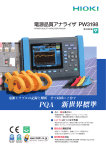 電源品質アナライザ PW3198 - 計測器ワールド(日本電計株式会社)