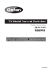 TV Multi Format Switcher 取扱説明書
