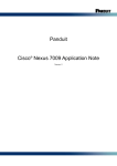 Panduit Cisco® Nexus 7009 Application Note