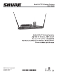 Model UHF-R® Wireless Systems User Guide Model UHF-R