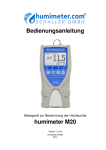 Bedienungsanleitung humimeter M20